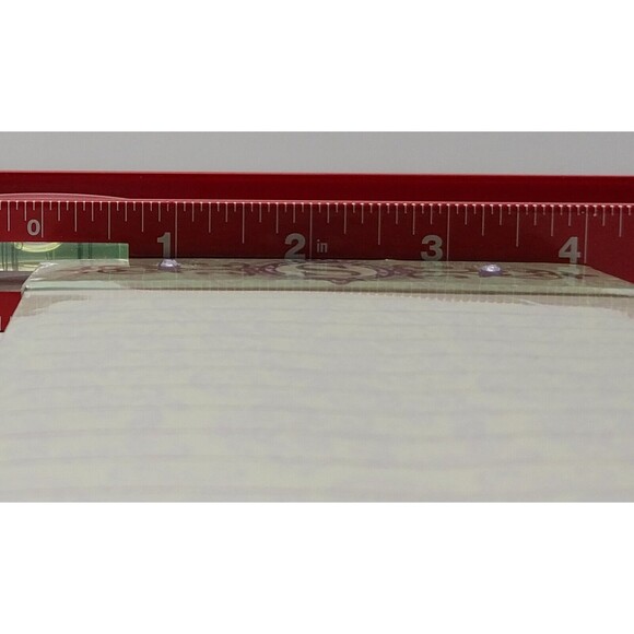 Punch Studio Jeweled Green Paisley S Monogram Goose Butterfly Magnetic Notepad - Picture 6 of 8